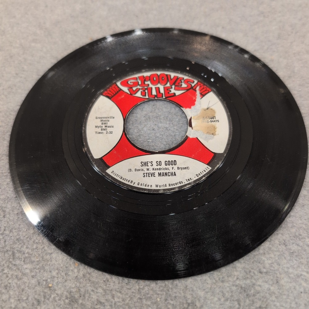 Steve Mancha You're Still In My Heart She's So Good Groovesville GV-1001 45 RPM - Picture 3 of 4